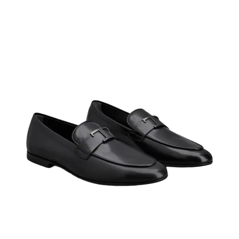TOD'S Logo Plaque Slip-On Loafers-2