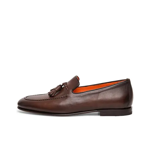 Santoni Tassel-detail Leather Loafers