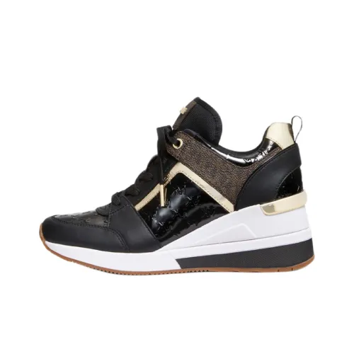 MICHAEL KORS KORS Low-Top Platform Shoes Women's Black Gold