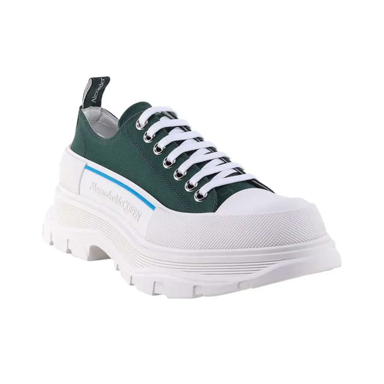 Alexander McQueen Tread Slick Low Sneakers 'Green'-1