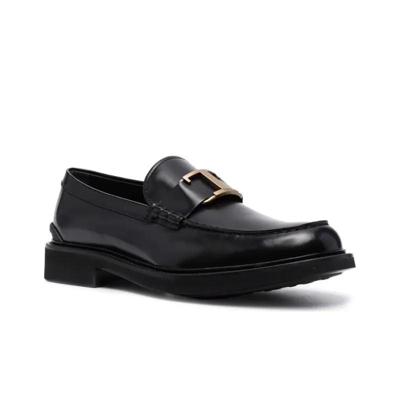 TOD'S T Timeless Logo Plaque Loafers-1