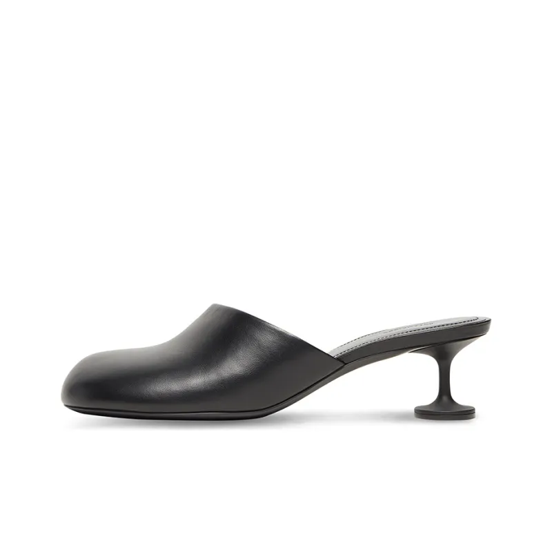 Balenciaga Lady 50mm Mule Blacker Leather Women's-0