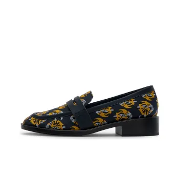 CHARLES&KEITH Block Heel Mary Jane Shoes Women's Dark Blue