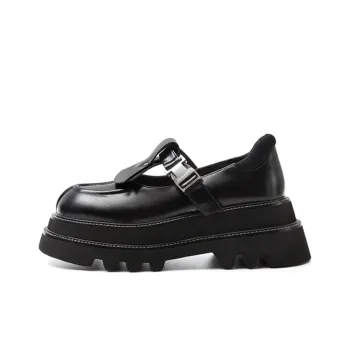 It's Toasted Lucky Breakfast Night Sky Flight Platform Shoes Women's Black