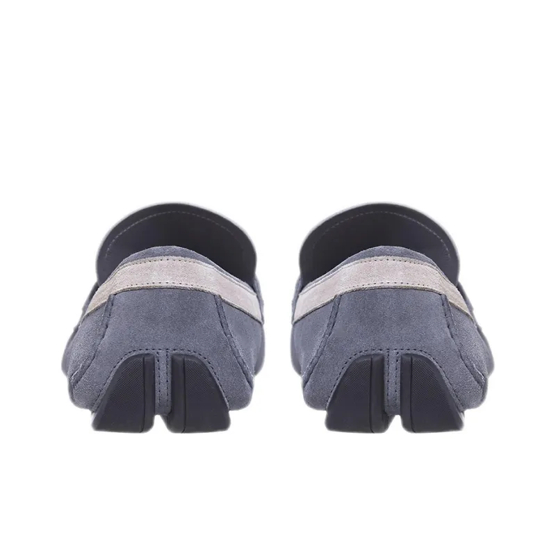 FERRAGAMO Gancini Casual Shoes Men's Blue-3