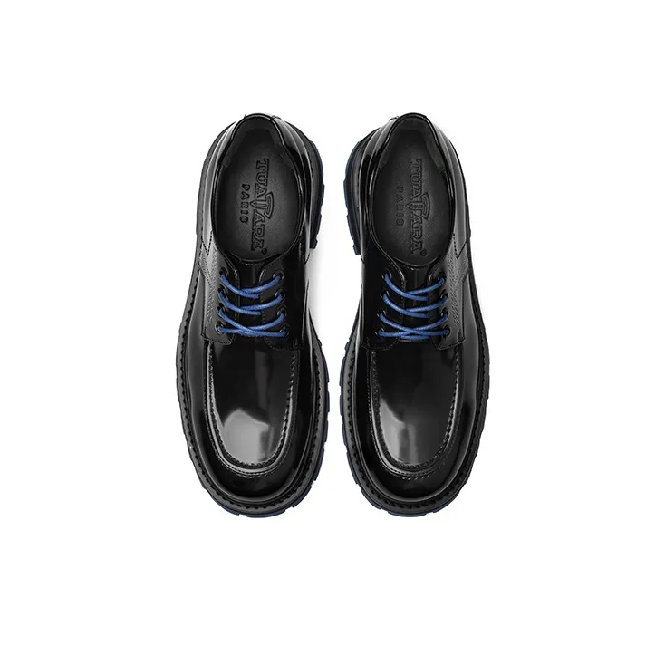 TUATARA Pearlescent Phantom Series Toretta Platform Shoes Men's Black-3