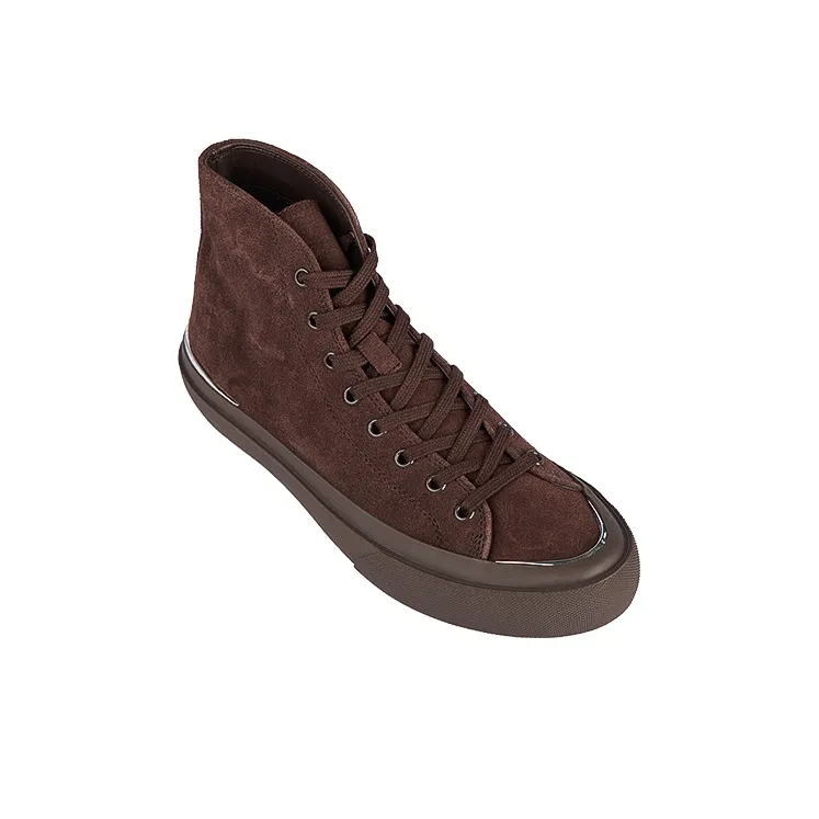 CONP Men's Casual Shoes Unisex High Top Nightfall Brown-2