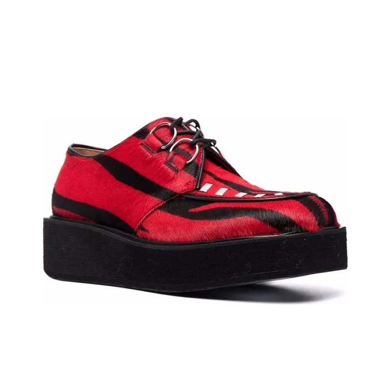 MARNI Low-Top Platform Shoes Women's Red Black-2
