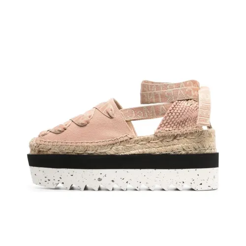 Stella McCartney 85mm Flatform Logo-print Espadrilles