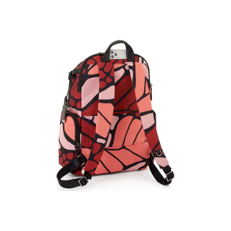 TUMI Voyageur Fabric Backpack Women's Orange & White-2