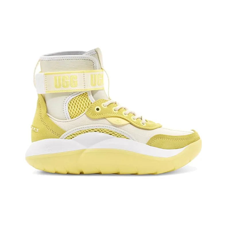 UGG La Cloud Hi White Yellow Women's-1