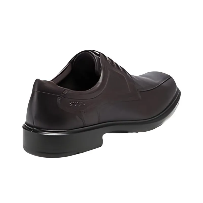 Ecco Casual Leather Shoes Men's Coffee-3