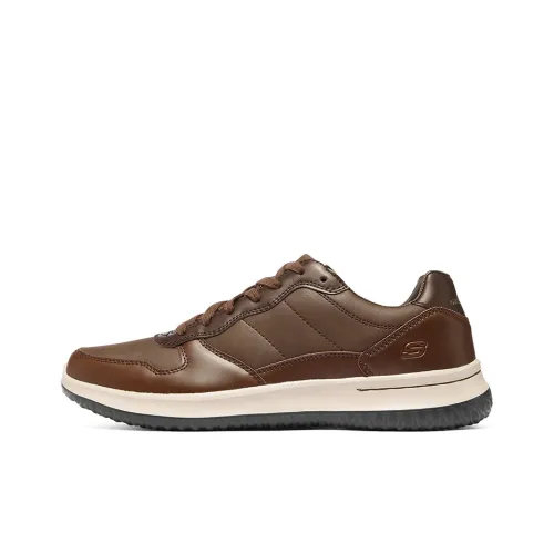 Skechers Delson 1.0 Men's Casual Shoes Men Low-Top Chocolate