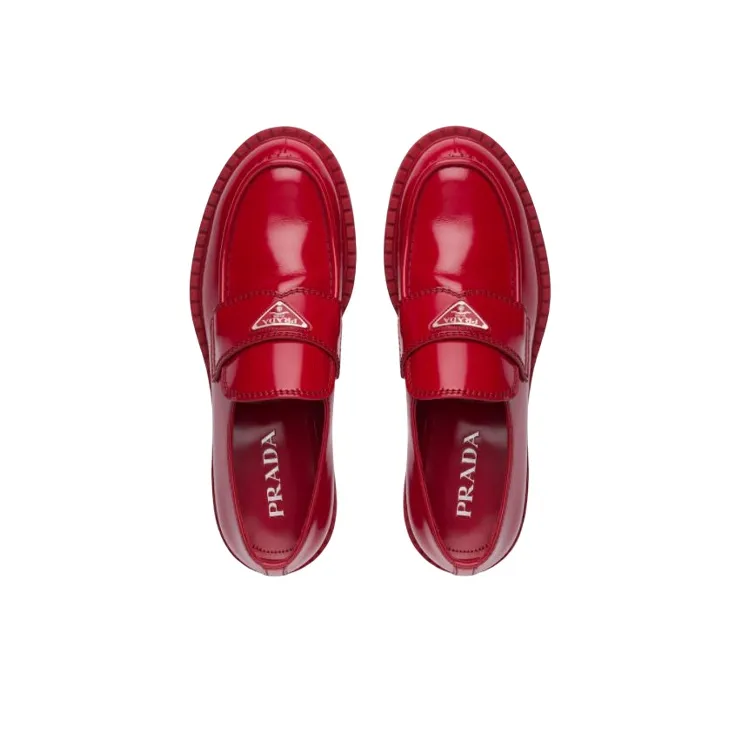 PRADA Monolith Men's Casual Shoes Men's Red-3