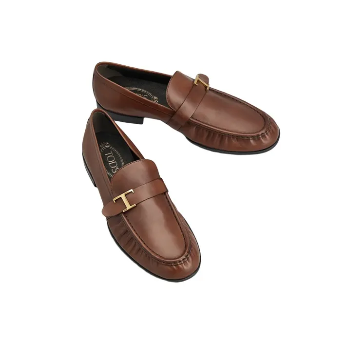 TOD'S Timeless Slip-On Logo Plaque Loafers-3