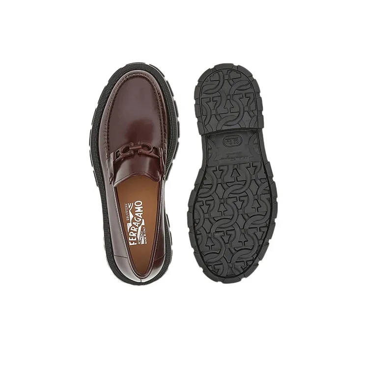 FERRAGAMO GANCINI Men's Casual Shoes Men's Purple-5