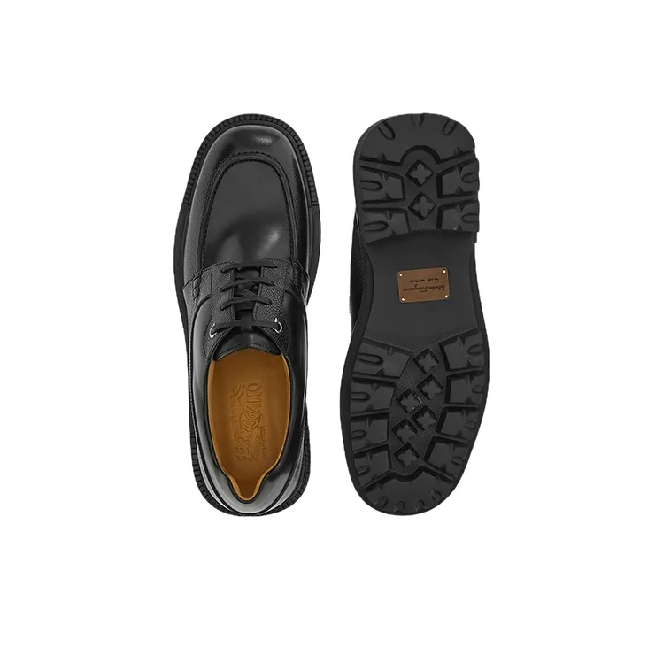 FERRAGAMO GANCINI Men's Casual Shoes Men's Black-4
