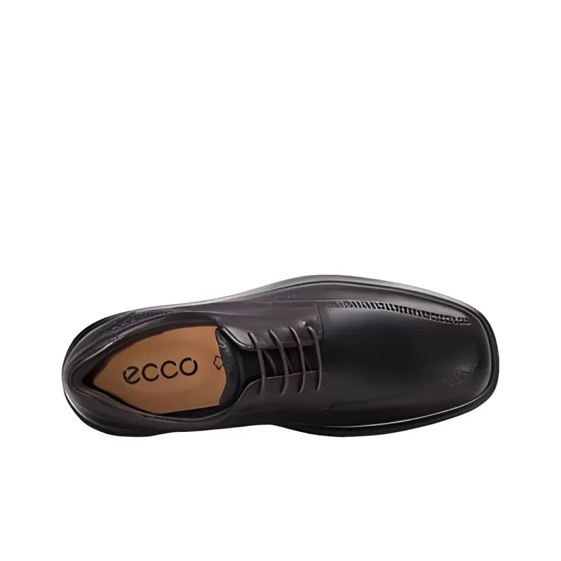 Ecco Casual Leather Shoes Men's Coffee-2
