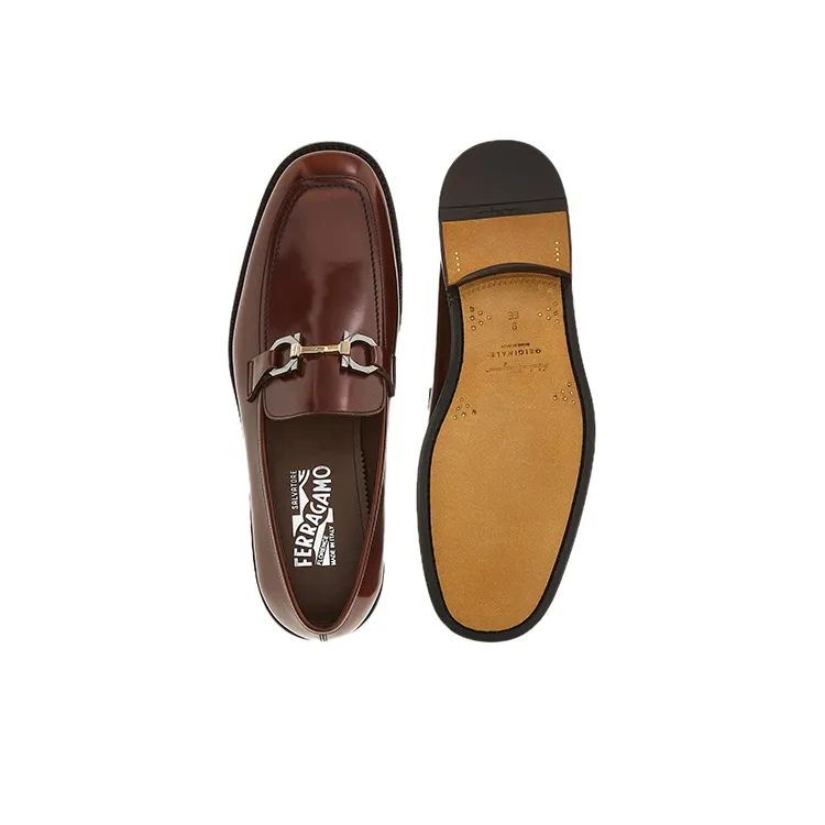 Ferragamo Loafers Men Low Top Brown/Umber-4