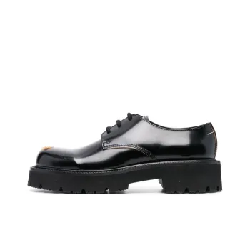 MM6 Maison Margiela Lace Up Platform Shoes Women's Black