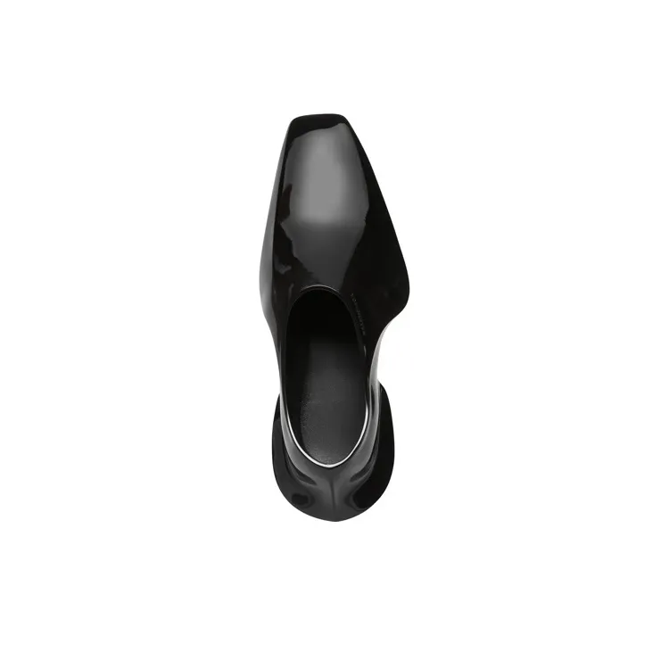 Balenciaga Space Shoe Shiny Black-3
