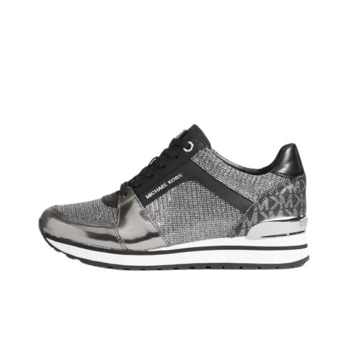 MICHAEL KORS KORS Billie Glitter Low-Top Platform Shoes Women's Gray