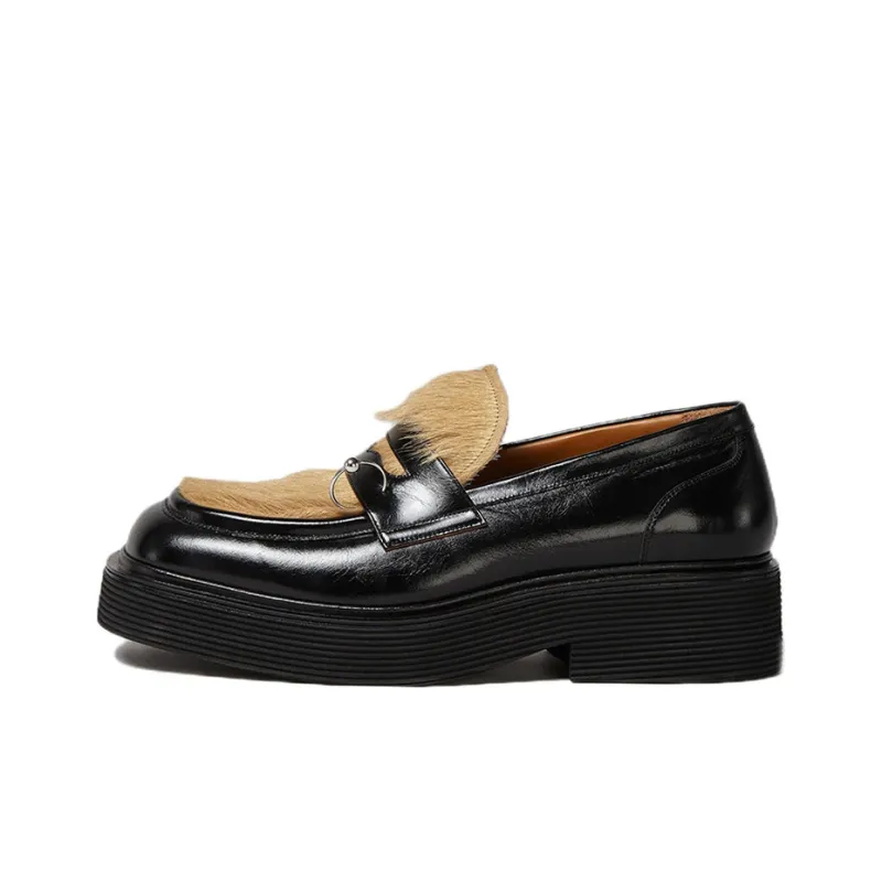 MARNI Platform Shoes Men's Black Beige-0