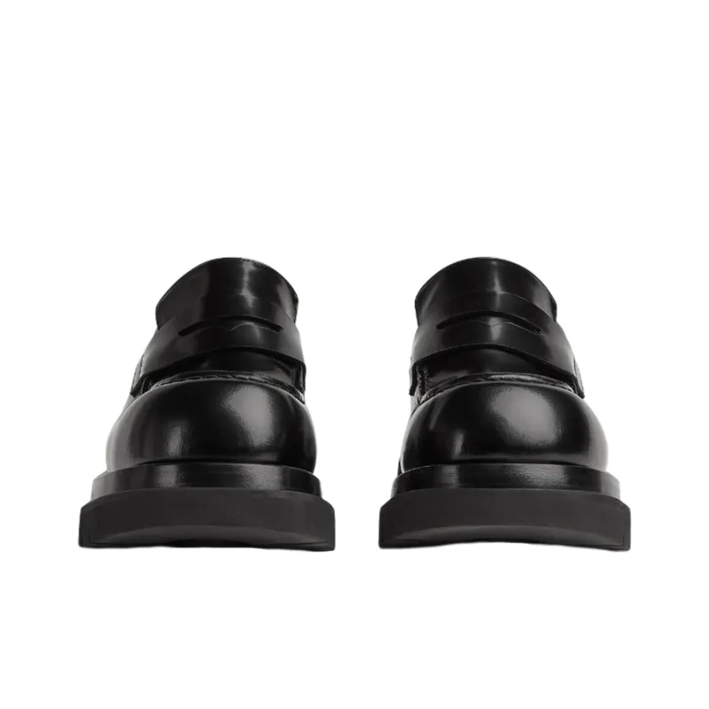 Bottega Veneta Lug Loafers Men's Black-3