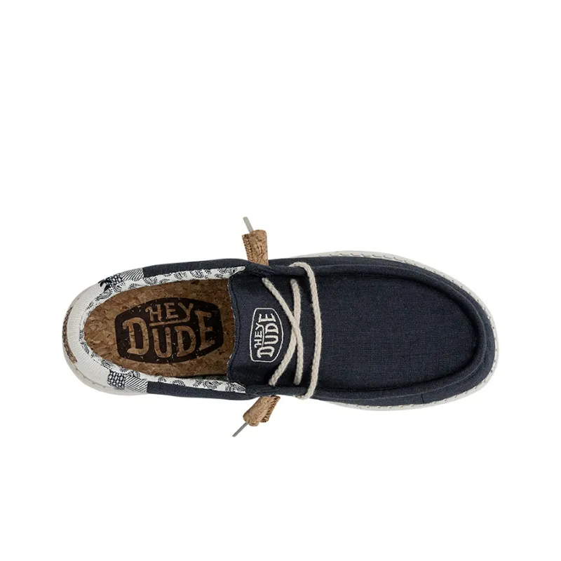 Heydude Men's Casual Shoes Men Low Top Marine Blue-6