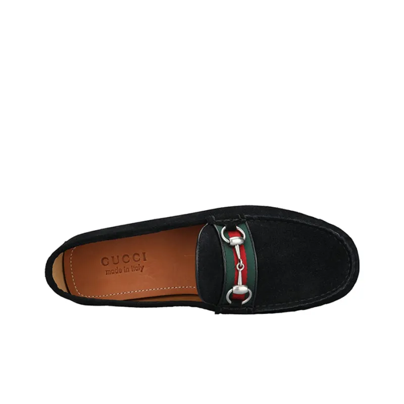 GUCCI Gommino Loafers Men Low Top Black-1