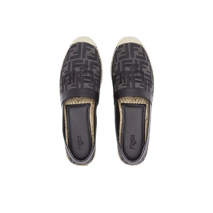 FENDI Espadrilles Men Low Top Black-3