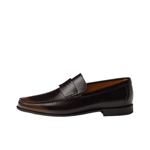 HERMES acier Loafers Men's Brown