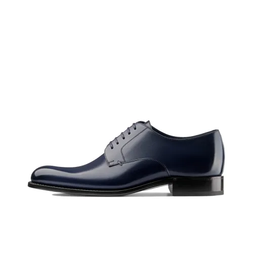 DIOR Dress Shoes Men Low-Top Marine Blue