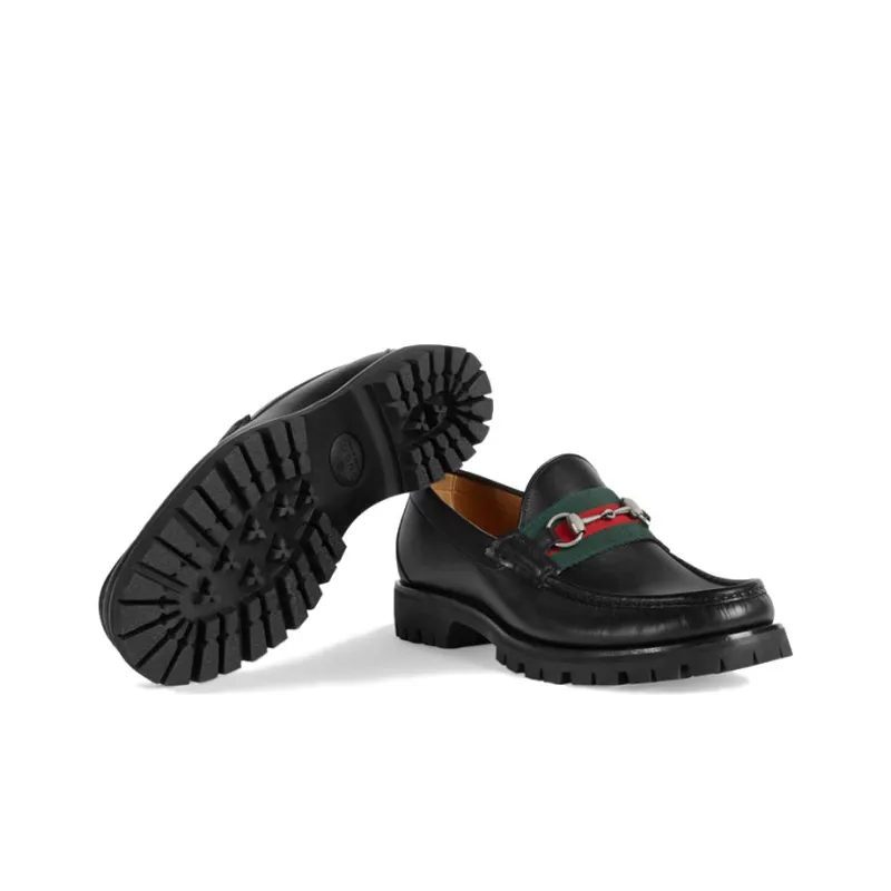 GUCCI Web Horsebit Loafers-5