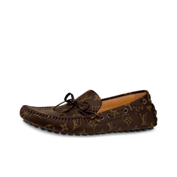 LOUIS VUITTON Arizona Moccasin Shoes 'Brown Logo Monogram'