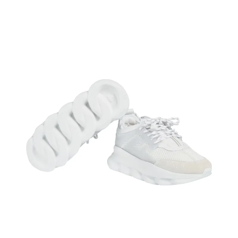 VERSACE Chain Reaction White Women's-4