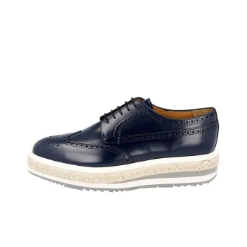 PRADA Platform Shoes Men's Dark Blue