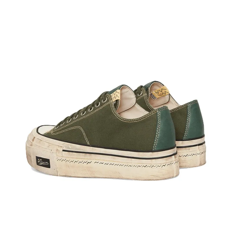 Visvim Skagway Lo G.Patten Low-Top Fashion Platform Shoes Men's Green-3