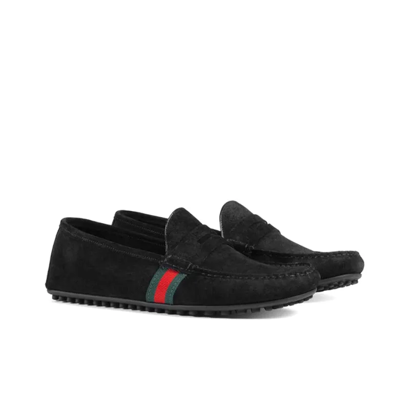 GUCCI Gommino Loafers Men Black-1