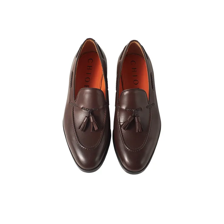 Chioryn Men's Casual Shoes Men Low Top Coffee-3
