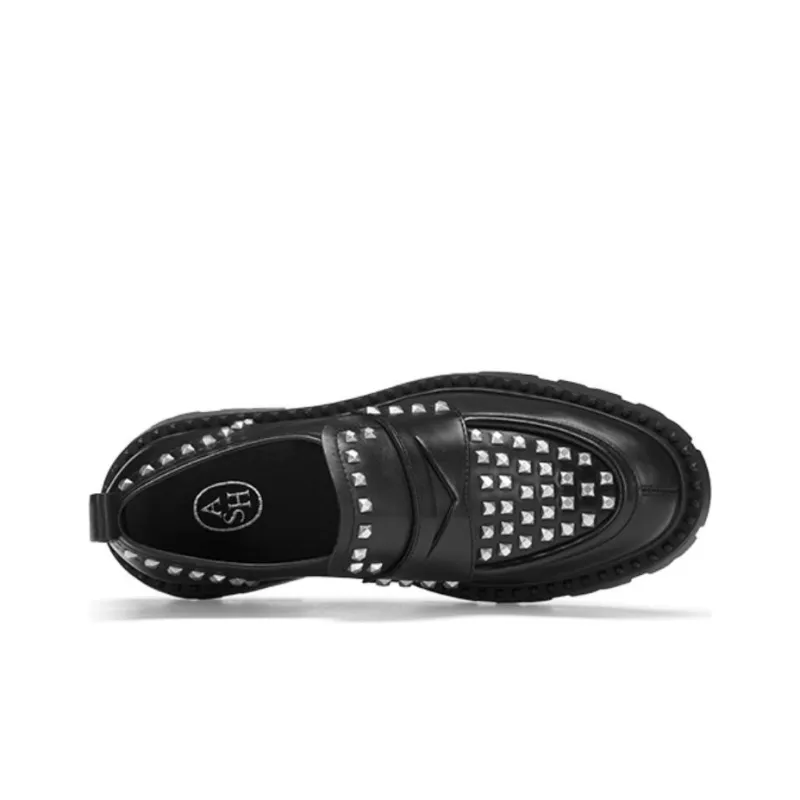 ASH Loafers Women's Black Silver Stud-2
