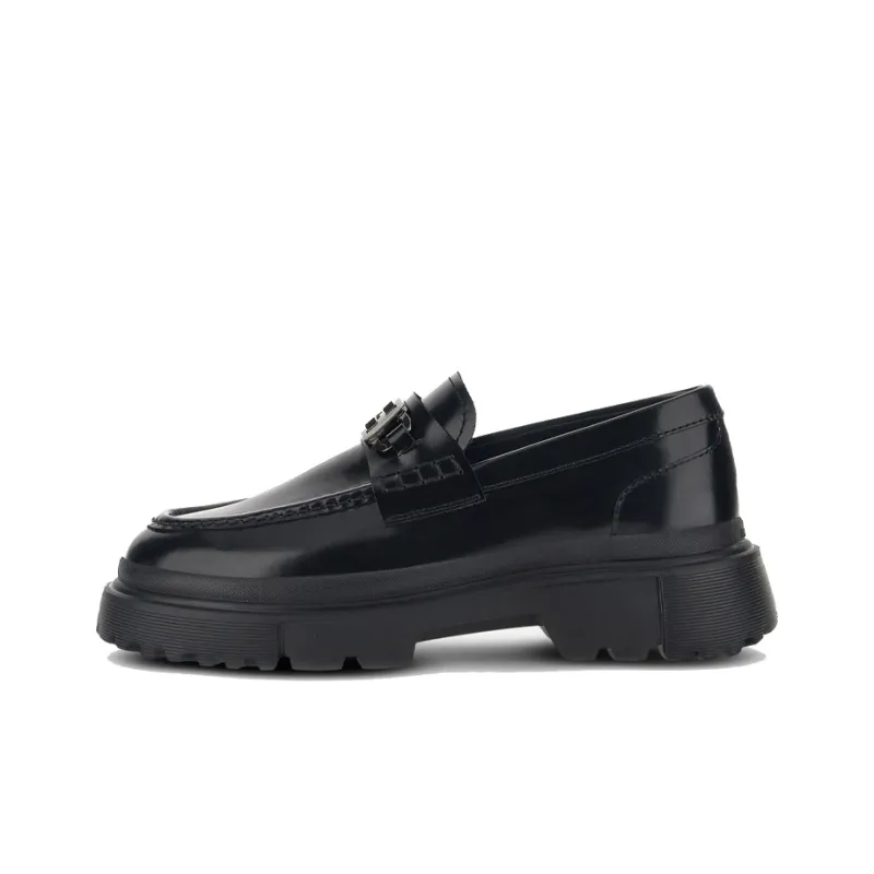 HOGAN Chunky Logo Plaque Loafers-0