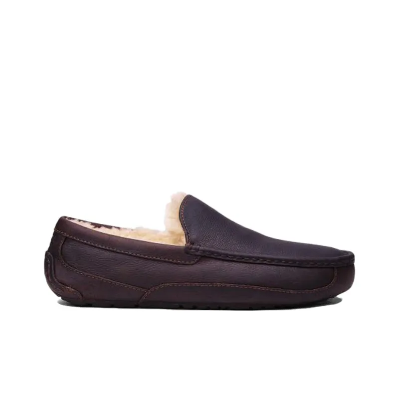 UGG Ascot Cowhide Fleece Lined Stay Warm Low Tops Athleisure Casual Sports Shoe-1