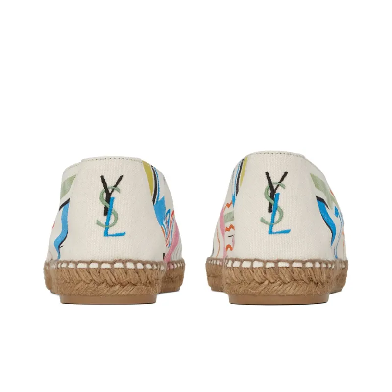 SAINT LAURENT Perseo Flat Espadrilles-4