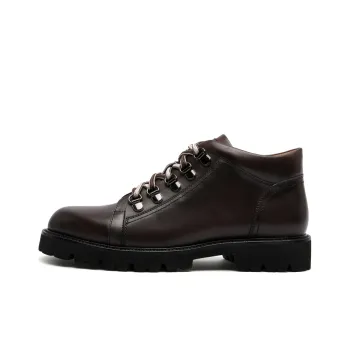 Anthony Miles Men's Casual Shoes Men Mid Top Yellow Brown