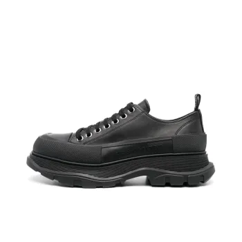 Alexander McQueen Tread Slick Canvas Sneakers 'All Black'