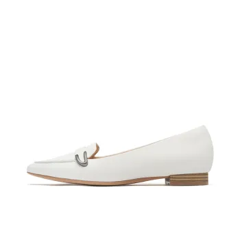 Clarks Flat Mary Jane Shoes Women's White