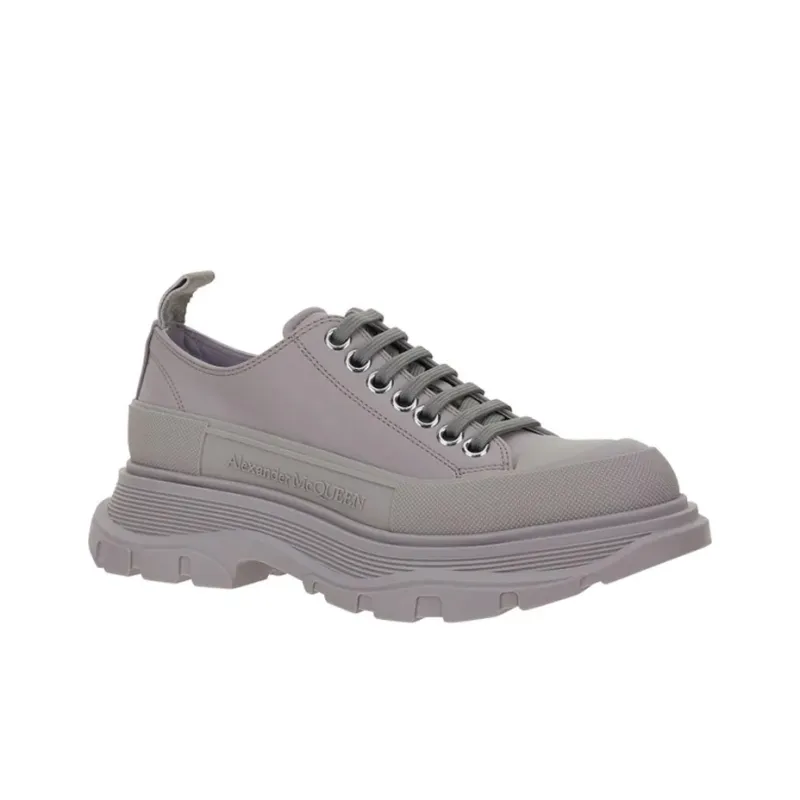 Alexander McQueen Tread Slick Low Lace Up Grey Women's-2