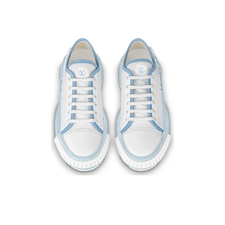 LOUIS VUITTON Squad Sneakers 'White Blue' Women's-4