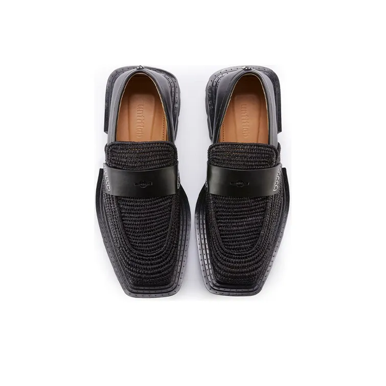 Untitlab #11 Reel Derbies Platform Shoes Unisex Black-3